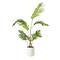 American Art Decor 4ft. Realistic Artificial Palm Tree in White Pot